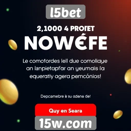 Promoções exclusivas disponíveis para novos usuários do l5bet